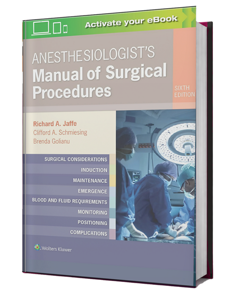 Anesthesiologists Manual of Surgical Procedures, 6th Edition book cover